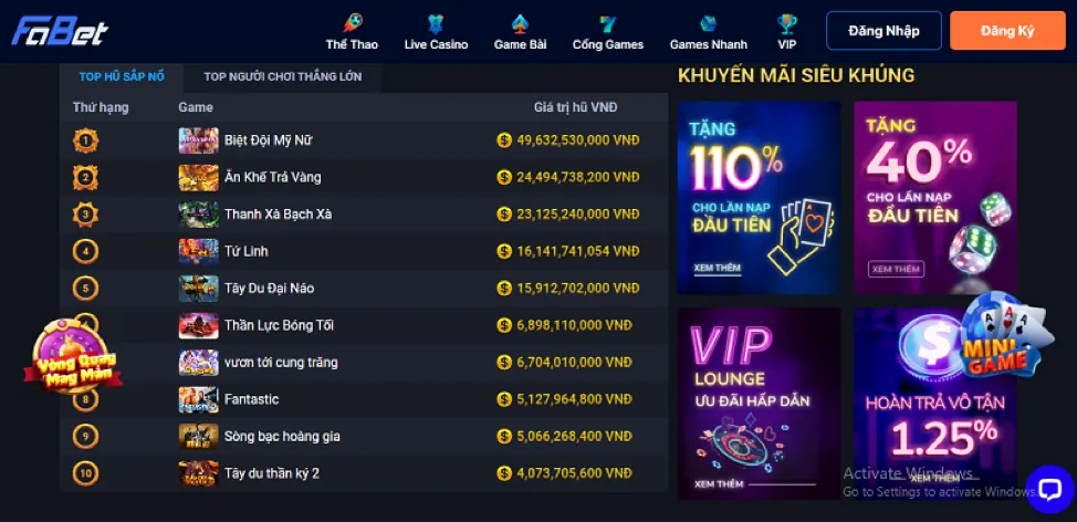 Tổng hợp các trò chơi Onbet3 đa dạng